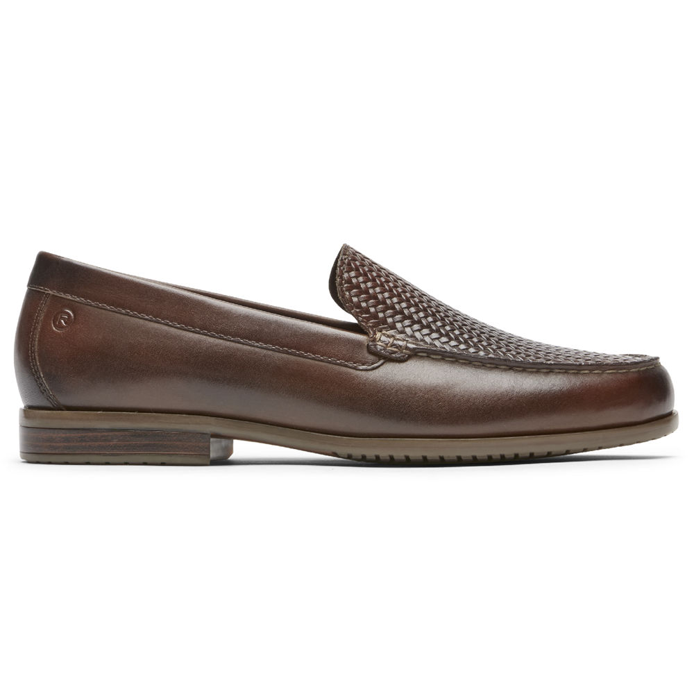 Rockport Mens Slip-On Brown - Classic Lite 2 Venetian - UK 834-KNSJLI